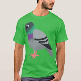Camiseta Cute Pigeon Cartoon