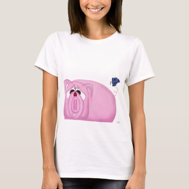 Camiseta Cute Piglet Chumley Y Hermosos Amigos (Anverso)