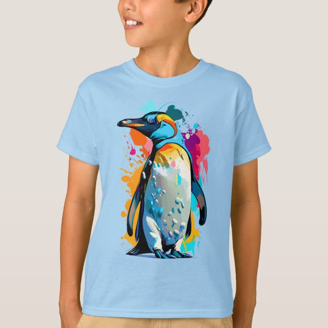 Camiseta Cute Pingüino - Camiseta del Emperador Pi (Anverso)