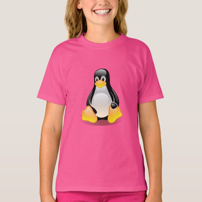 Camiseta Cute pingüino | Logotipo de Linux | Pingüino (Anverso)