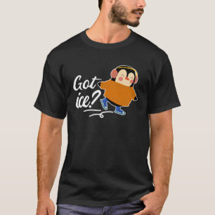 Camiseta Cute pingüino patinaje artístico sobre hielo pingü