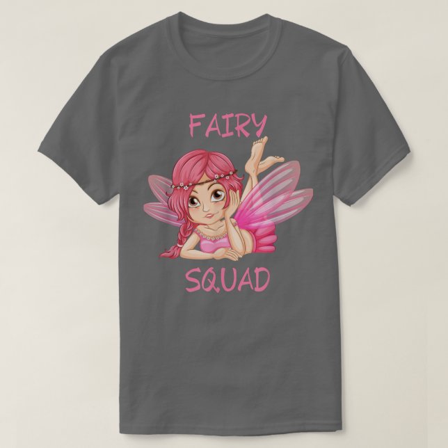 Camiseta Cute Pink Birday Fairy Squad (Diseño del anverso)