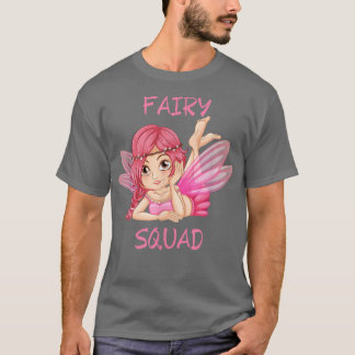 Camiseta Cute Pink Birday Fairy Squad
