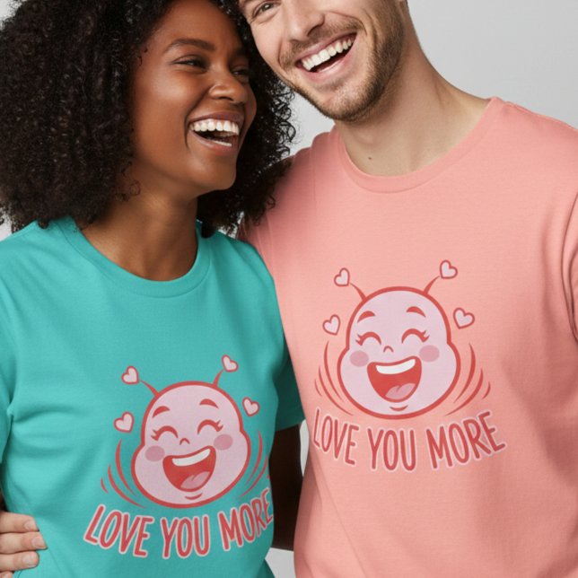 Camiseta Cute Pink Monster Love You More Art (Subido por el creador)
