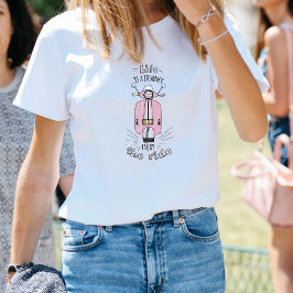 Camiseta Cute Pink Scooter Enjoy the Ride Inspirational 