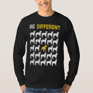 Camiseta Cute Pit Bull Be Different Inspiration