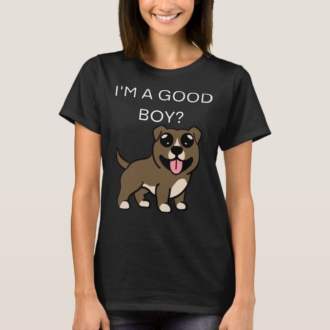 Camiseta Cute Pitbull (Anverso)