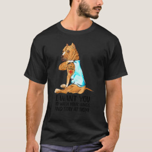 Camiseta Cute Pitbull Pittie Soy una enfermera lavarte las