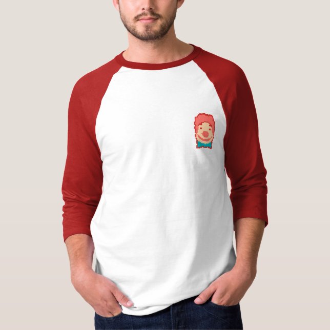 Camiseta Cute pixelado payaso arrojar almohada toalla de go (Anverso)