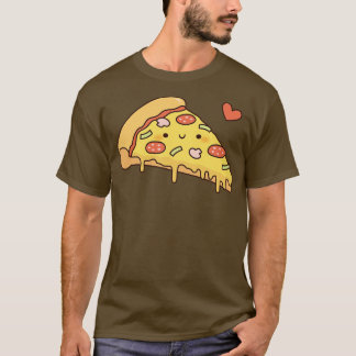 Camiseta Cute Pizza Love Doodle