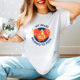 Camiseta Cute Pizza Love Gracioso regalo contra los El día 