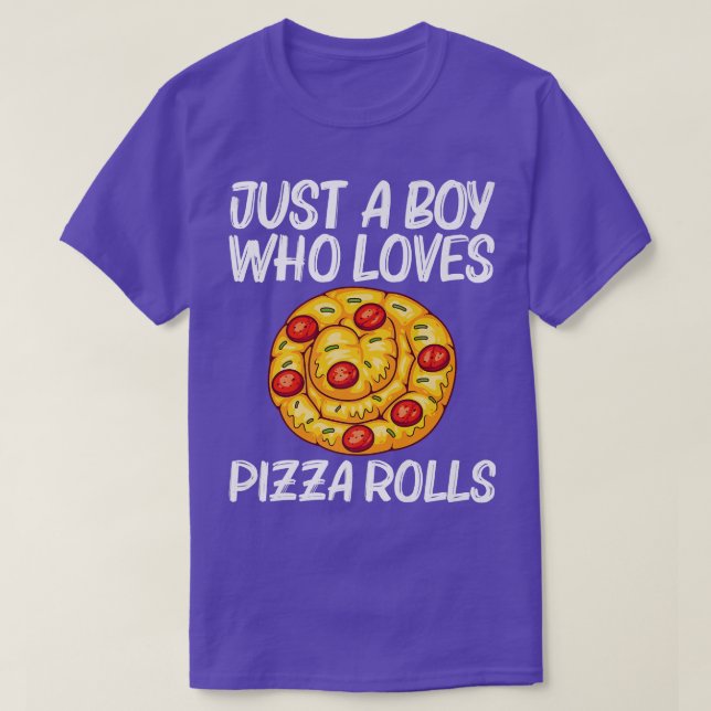 Camiseta Cute Pizza Roll Design For Boys Kids Pizza Snack F (Diseño del anverso)