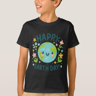 Camiseta Cute Planet Earth Day Cumpleaños Feliz Día de la T