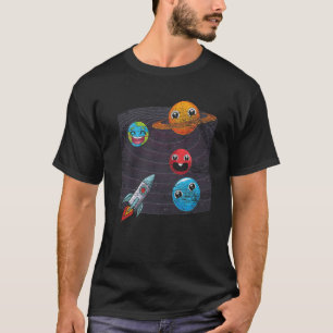 Camiseta Cute Planetas Cohetes Universo Espacio Astrónomo A