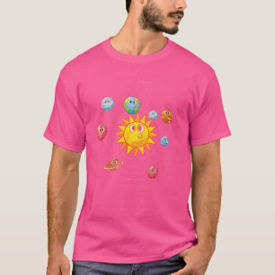 Camiseta Cute Planets Earth Astronomical Science Espacio Ul