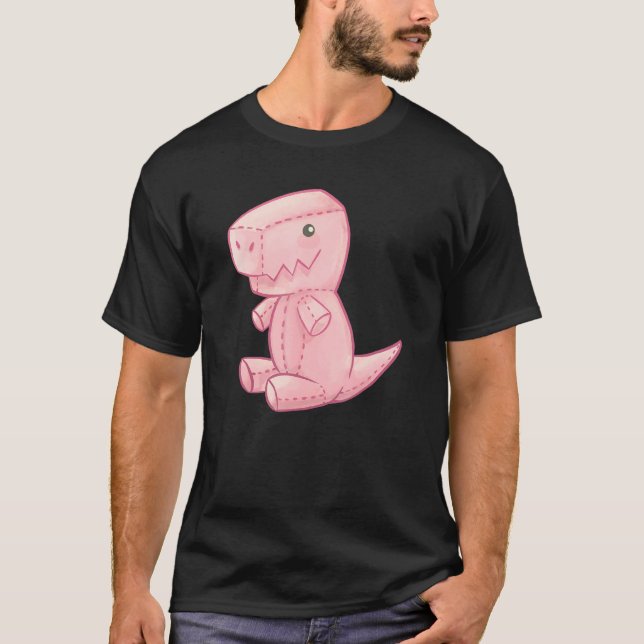 Camiseta Cute Plush Tyrannosaurus Rex Toy Dinosaur (Anverso)