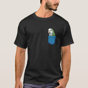 Camiseta Cute Pocket Quaker Lovers de loro Monje Madre