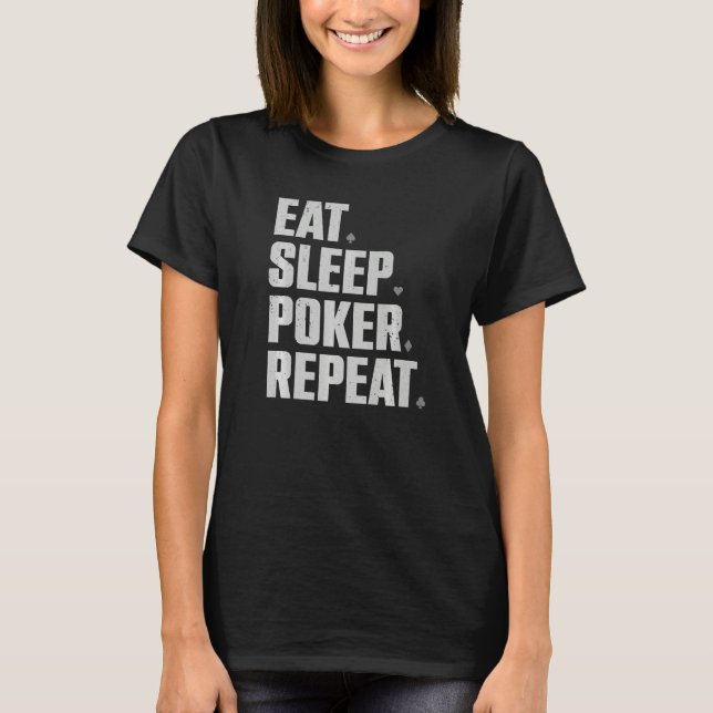 Camiseta Cute Poker For Men Women Casino Gambling Poker Pla (Anverso)