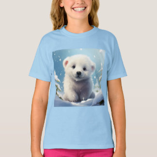 Camiseta Cute Polar Bear - Pequeños Camisetas Anim