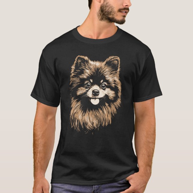 Camiseta Cute Pomeranian Dog Pet Adorable Animals (Anverso)