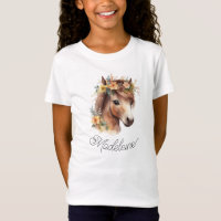 Cute Pony Personalizado Script Nombre Caballo Ecue