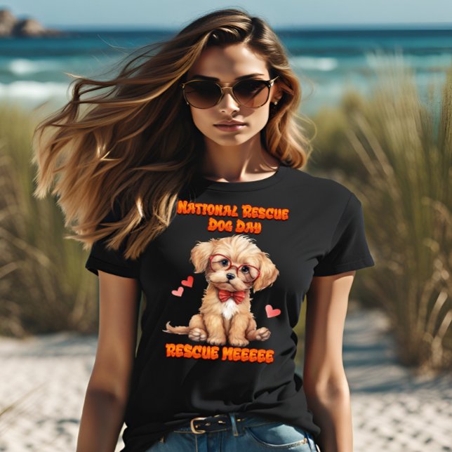 Camiseta Cute Pooch: Bow-Tied & Glasses (Subido por el creador)