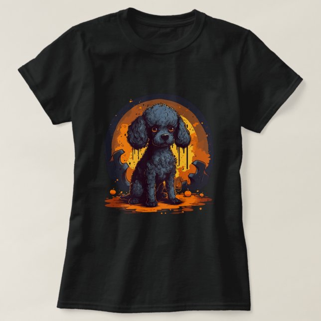 Camiseta Cute Poodle Halloween Standard Poodle Perros Amant (Diseño del anverso)