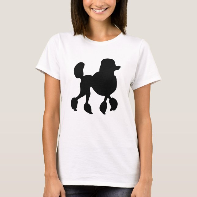 Camiseta Cute Poodle Silhouette (Anverso)