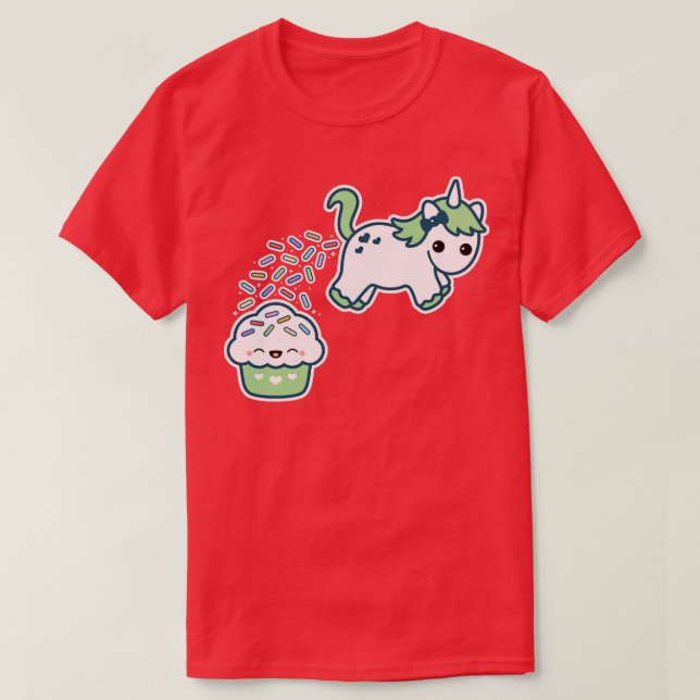 Camiseta Cute Pooping Unicorn (Diseño del anverso)