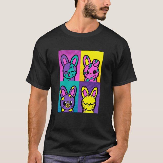 Camiseta Cute Pop Bunny Rabbit Animal Bunny Mom Bunny Dad (Anverso)