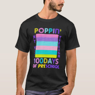 Camiseta Cute Poppin Mi Camino A Través De 100 Días De Pris