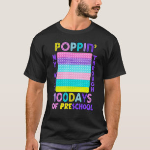 Camiseta Cute Poppin Mi Camino A Través De 100 Días De Pris