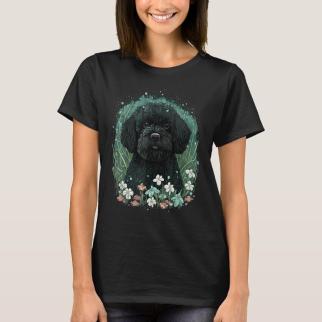 Camiseta Cute Portie Dog on Portuguese Water Dog (Anverso)