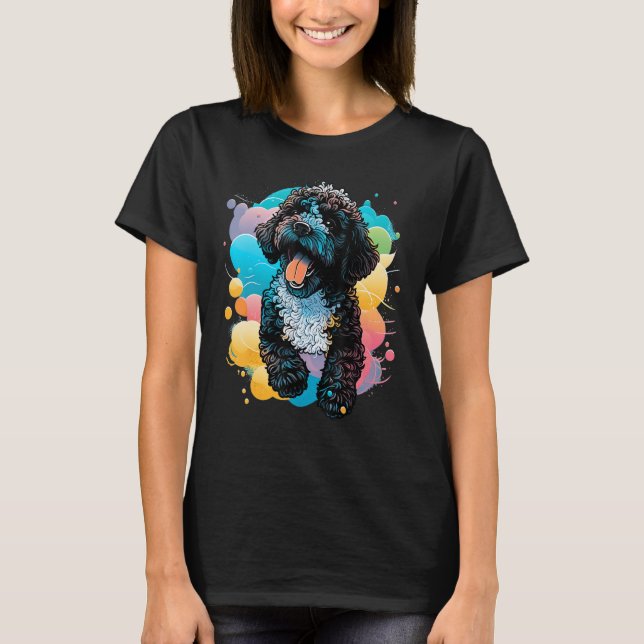 Camiseta Cute Portuguese Water Dog on Portuguese Water Dog  (Anverso)
