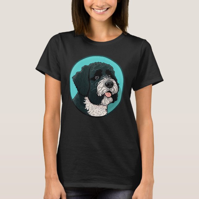 Camiseta Cute Portuguese Water Dog on Portuguese Water Dog  (Anverso)