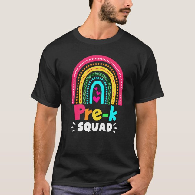Camiseta Cute Pre K Squad School Adminsion Front O (Anverso)