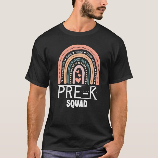 Camiseta Cute Pre K Squad School Adminsion Front O (Anverso)