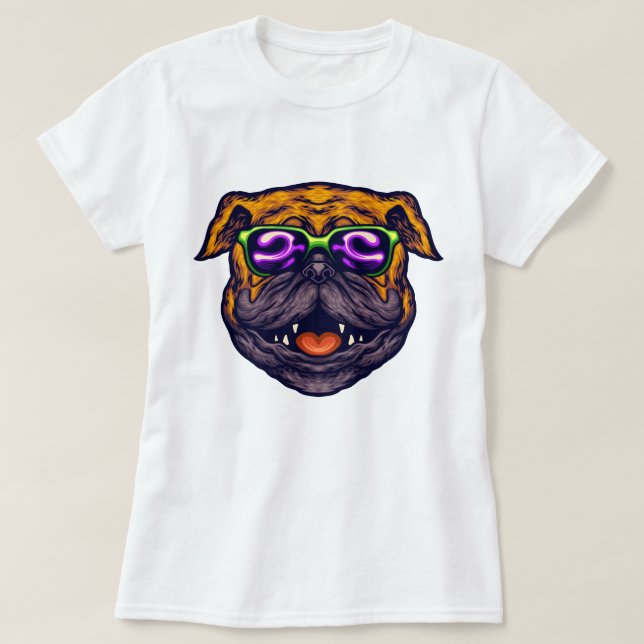 Camiseta Cute Pug (Diseño del anverso)