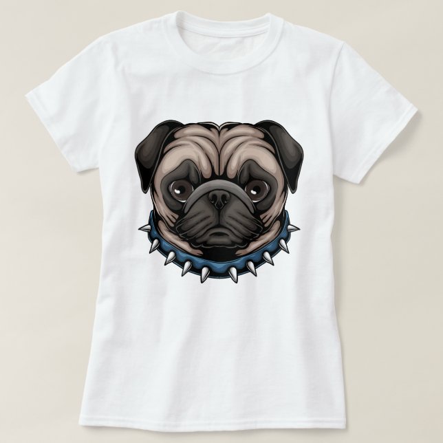 Camiseta Cute Pug (Diseño del anverso)