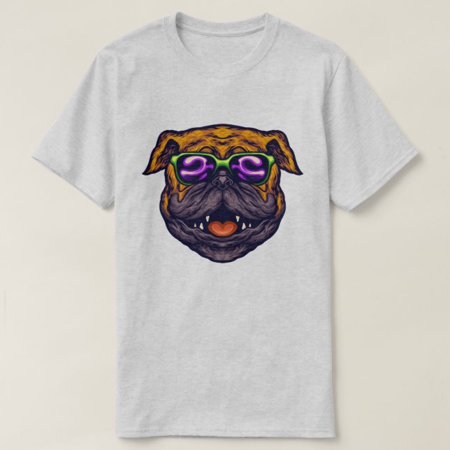Camiseta Cute Pug (Diseño del anverso)