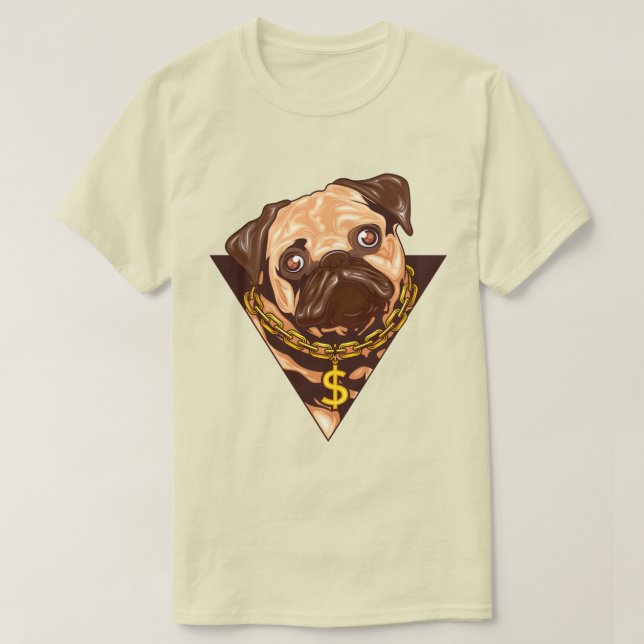 Camiseta Cute Pug (Diseño del anverso)