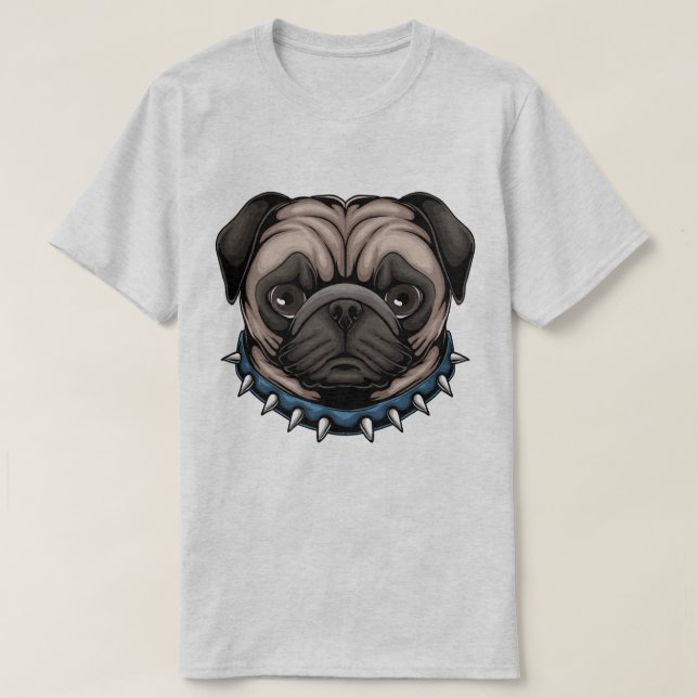 Camiseta Cute Pug (Diseño del anverso)