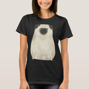 Camiseta Cute Pug Art Design Classic T-Shirt 866