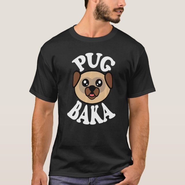Camiseta Cute Pug Baka (Anverso)