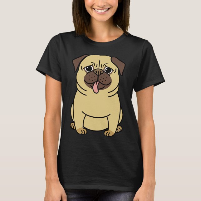 Camiseta Cute Pug Classic 246 (Anverso)