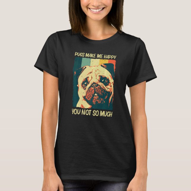 Camiseta Cute Pug For Men Women Pet Dog Puppy Breed Pug (Anverso)