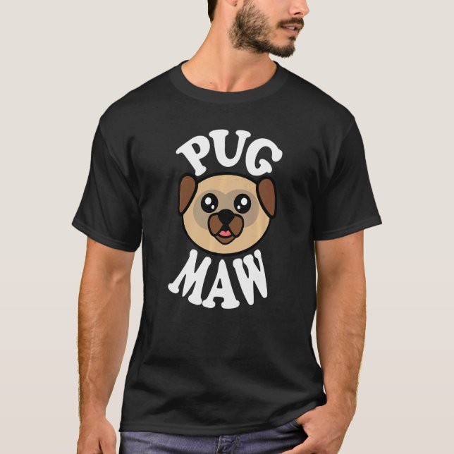 Camiseta Cute Pug Maw (Anverso)