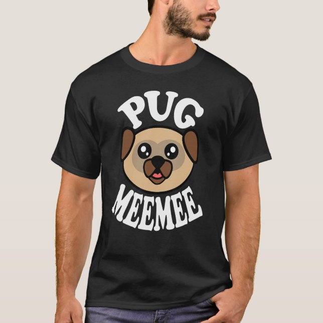 Camiseta Cute Pug Meemee (Anverso)