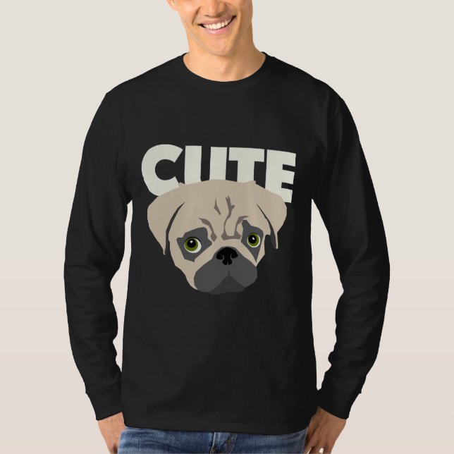 Camiseta Cute Pug - Pug Mom. Pug Dad, Pug Lover Essential (Anverso)