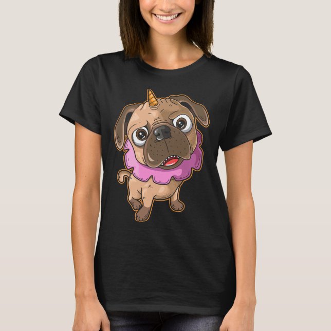 Camiseta Cute pug pug puppy Essential T-Shirt 126 (Anverso)